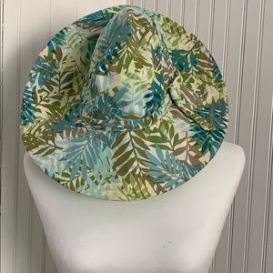 2 sun hats - Floral Eddie Bauer & White Scala